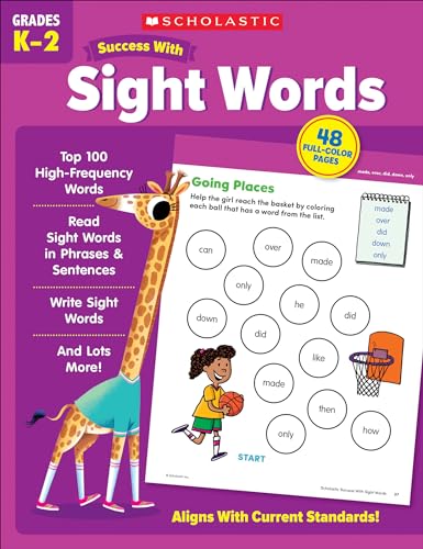 Scholastic Success With Sight Words Grades K-2